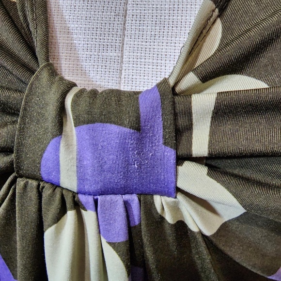 Vintage 60s-70s Retro Mod Bohemian Muumuu Sleeveless Kaftan Maxi Dress - Picture 4 of 8